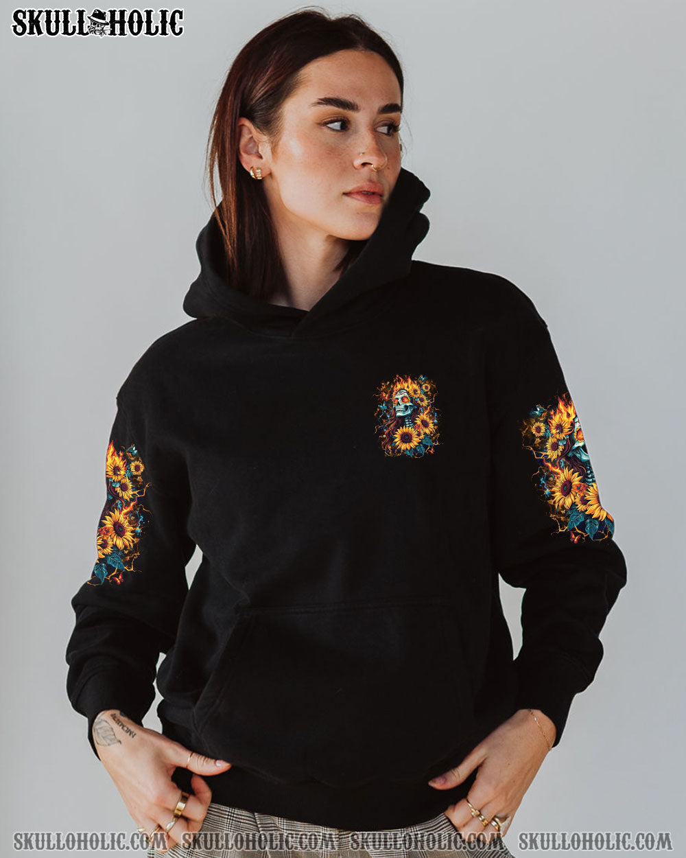 SHE IS SUNSHINE SKULL LADY ALL OVER PRINT - YHLT2702253