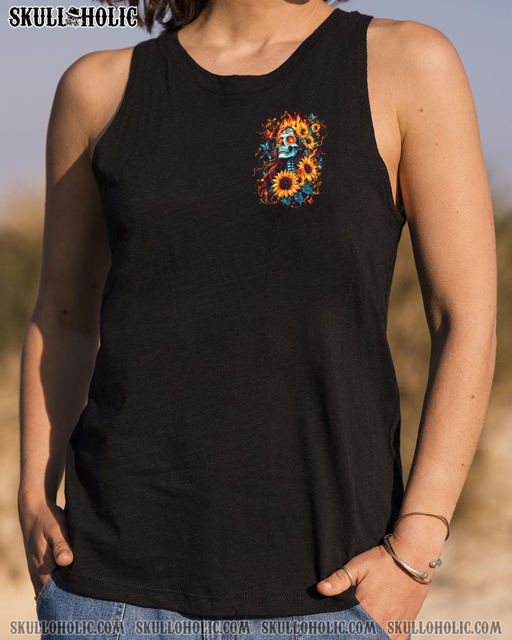 SHE IS SUNSHINE SKULL LADY ALL OVER PRINT - YHLT2702253