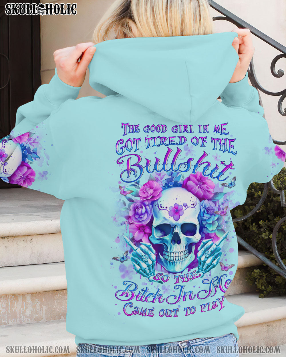 THE GOOD GIRL IN ME SKULL ALL OVER PRINT - YHLT2711231