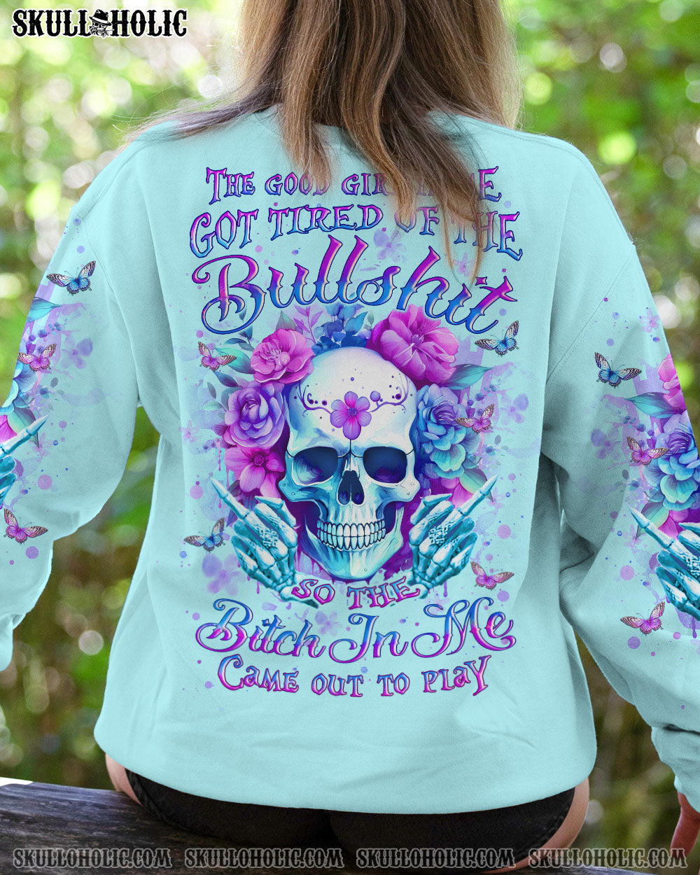 THE GOOD GIRL IN ME SKULL ALL OVER PRINT - YHLT2711231