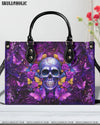I AM A SWEET GIRL FLOWER SKULL LEATHER HANDBAG - YHLT2705242