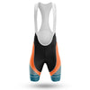BigCrowns | Orange Blue Cycling Short Sleeve Custom Name Cycling Kit