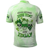 Stuck Between Idk Idc And Idgaf Rose Skull Patrick's Day Polo Shirt 