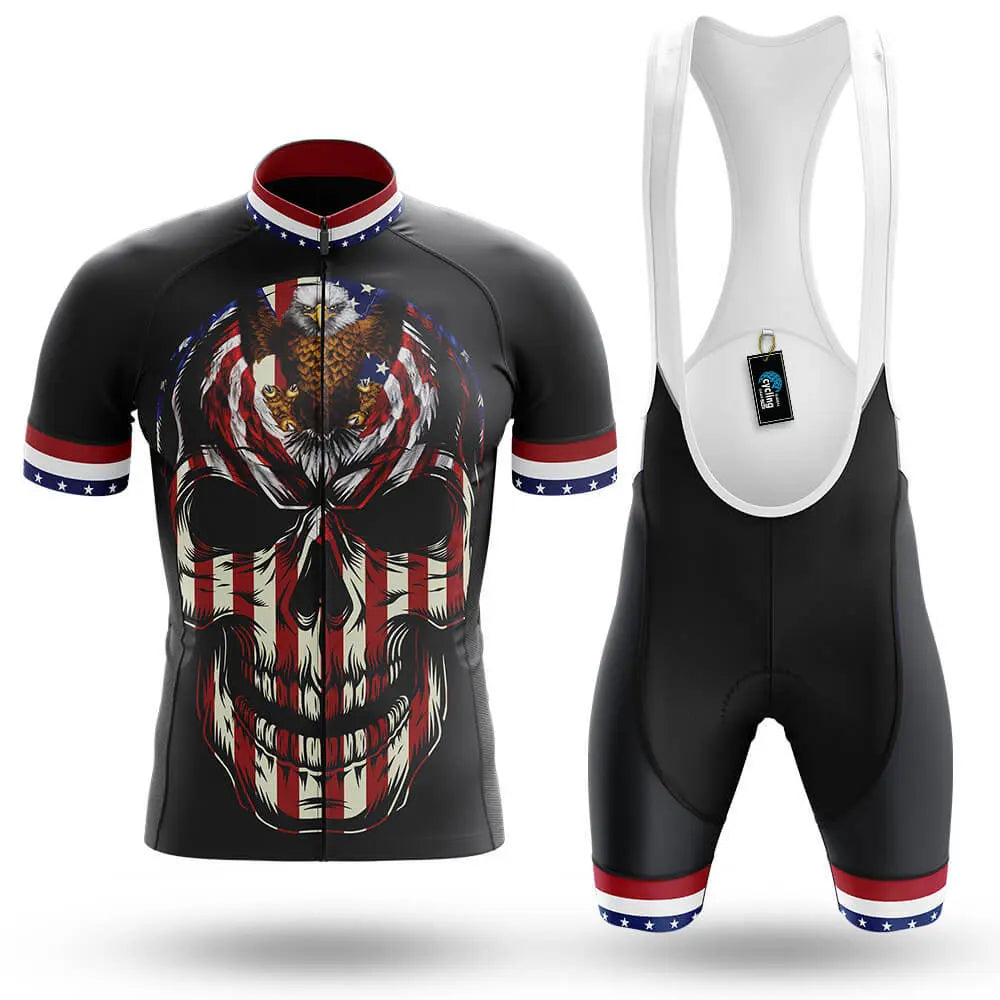 USA Flag Skull - Men's Cycling Kit