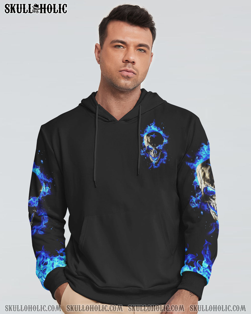 YES I'M A NICE PERSON SKULL FIRE ALL OVER PRINT - YHHN0112223