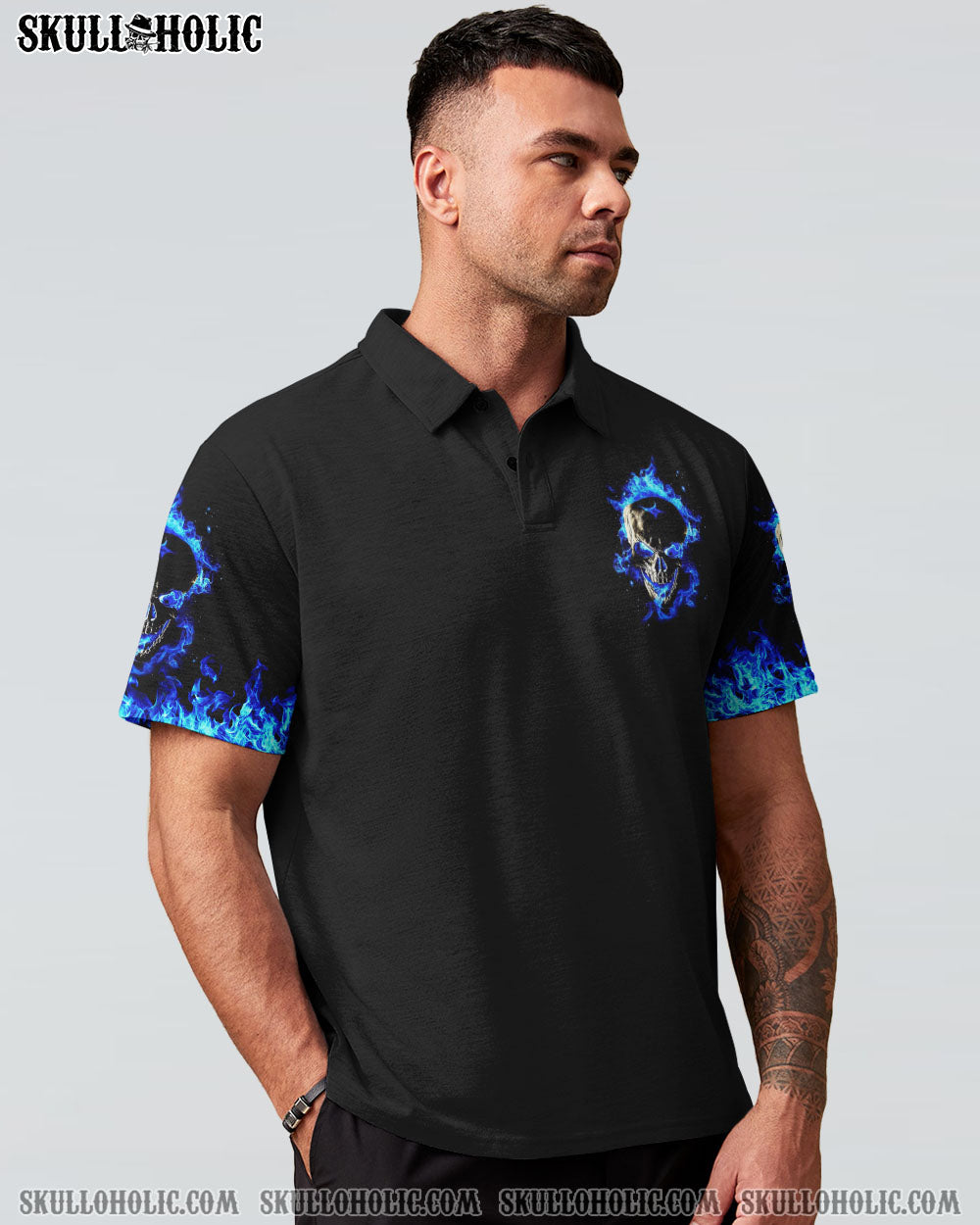 YES I'M A NICE PERSON SKULL FIRE ALL OVER PRINT - YHHN0112223