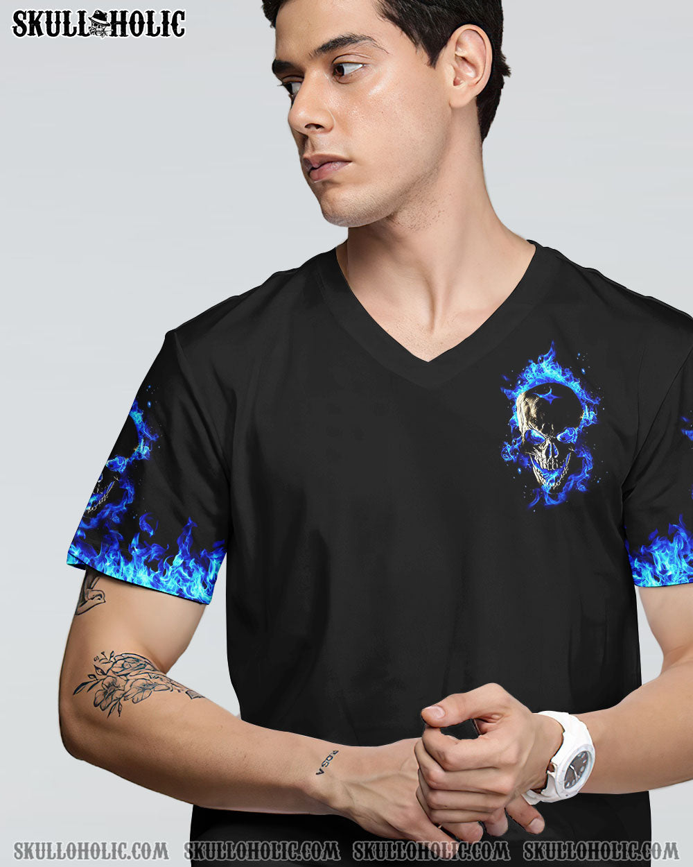 YES I'M A NICE PERSON SKULL FIRE ALL OVER PRINT - YHHN0112223