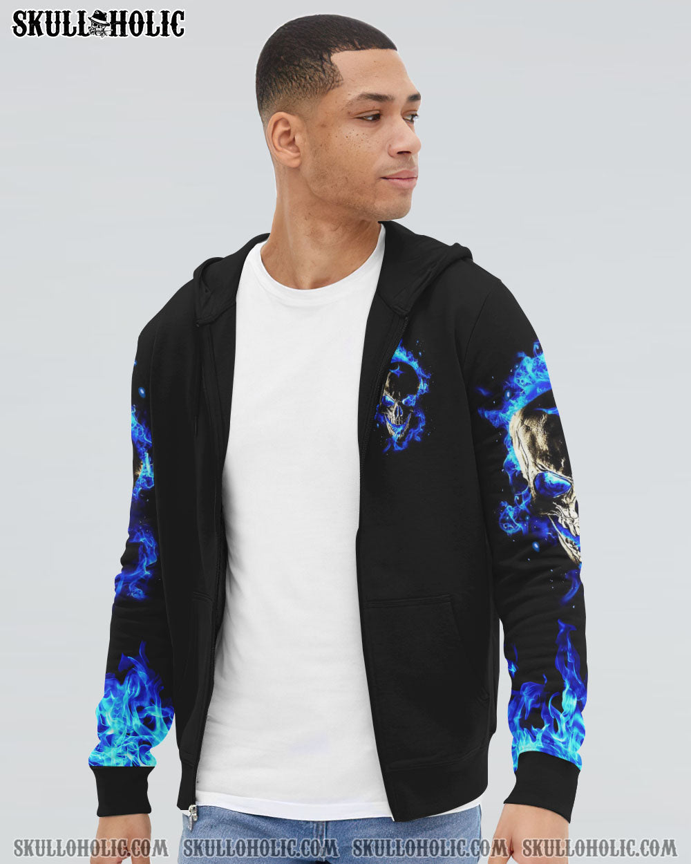 YES I'M A NICE PERSON SKULL FIRE ALL OVER PRINT - YHHN0112223