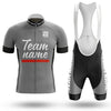 BigCrowns | Black Gray Cycling Short Sleeve Custom Name Cycling Kit
