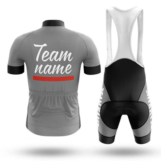 BigCrowns | Black Gray Cycling Short Sleeve Custom Name Cycling Kit